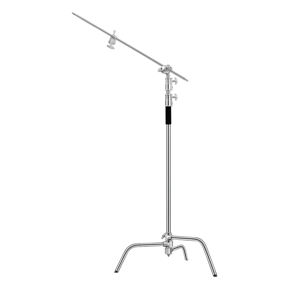 SOONPHO-trípode de acero inoxidable para estudio de fotografía, Soporte C de alta resistencia con brazo ajustable, 10 pies/3,3 m