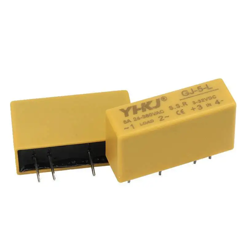 SSR Small Pin Solid State Relay DC Control AC DC-AC Pin PCB Circuit Board GJ-5-L
