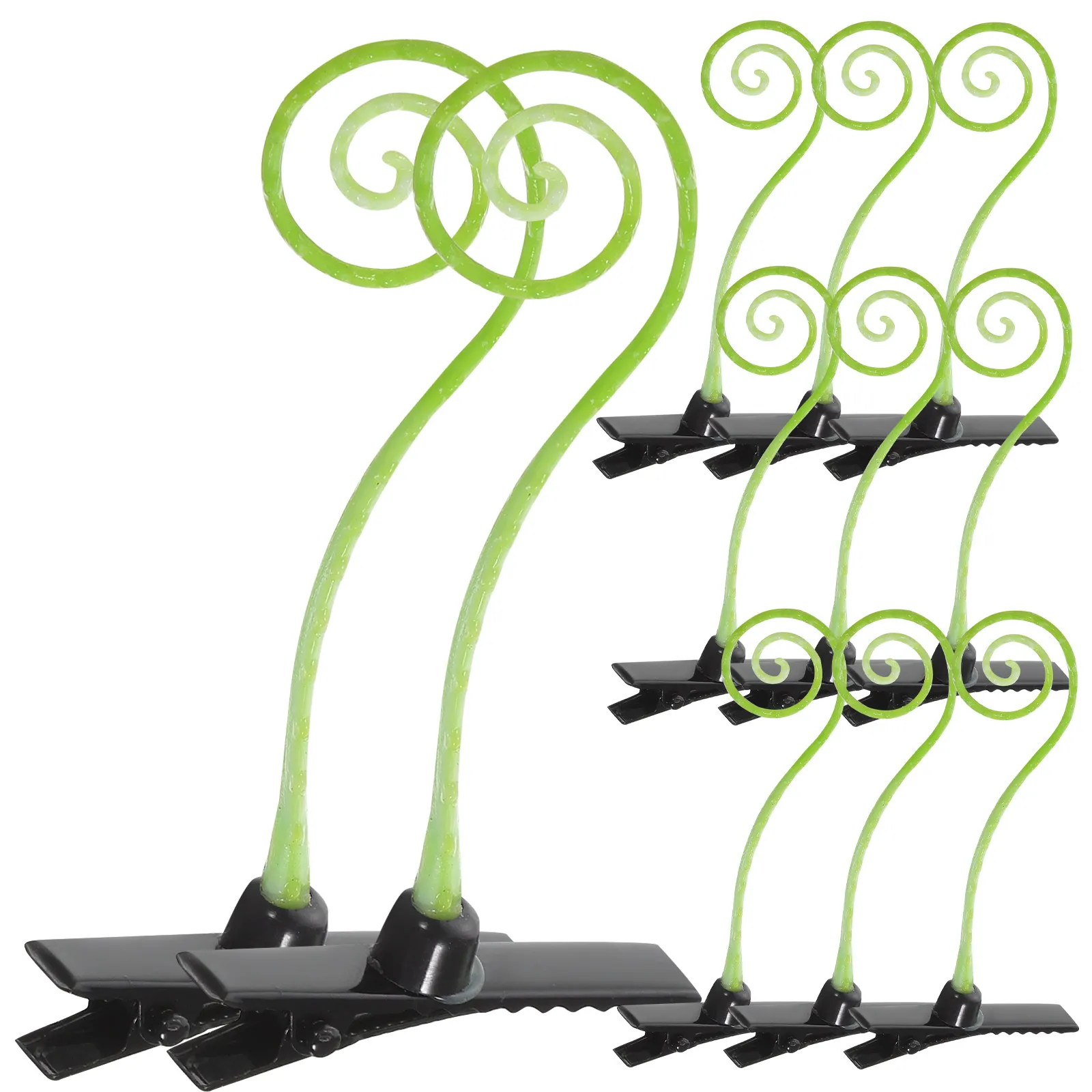 

50Pcs Simulation Plant Hair Clips Curly Grass Design Girls Hairpins Creative Decorative Hairpins for Little Girl Hair Decoration