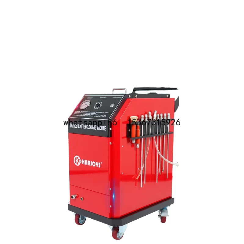 Electric Dry Ice Blaster Machine New Plastic CO2 Cleaning Equipment with Pump and Motor Dry Ice Air Cleaning Process