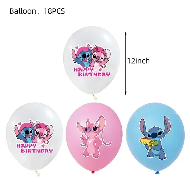 Cartoon Disney Lilo & Stitch Foil Balloon Stitch Latex Balloons Wedding Party Decoration Kid Girl Boy Birthday Globos ballons