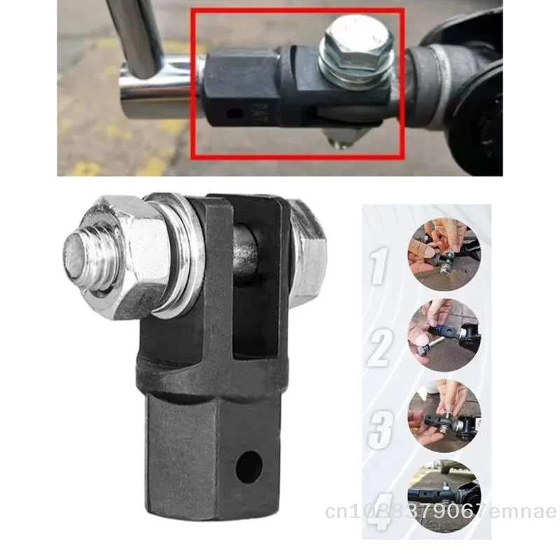 【xxx】1/2 Zoll Scherenwagenheber-Adapter aus Kohlenstoffstahl, Schraubenschlüssel-Werkzeug, Kfz-Wagenheber-Bohreradapter für Schlagbohrmaschinen und Steckschlüssel [ZYS]