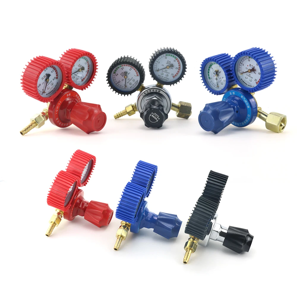 Oxygen/Acetylene/Propane/Nitrogen/Carbon Dioxide Regulator Gas Pressure Reducing Valve Flowmeter Welding Weld Gauge