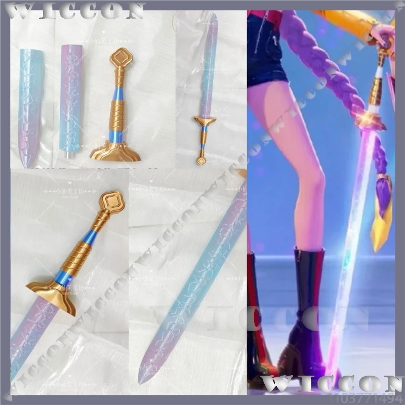 

Rumi Long Colorful Prop Huntrix Demon K-POP s Cosplay Idol Diy Accessories Girl Woman Gifts Halloween Carnival Outfit Cos