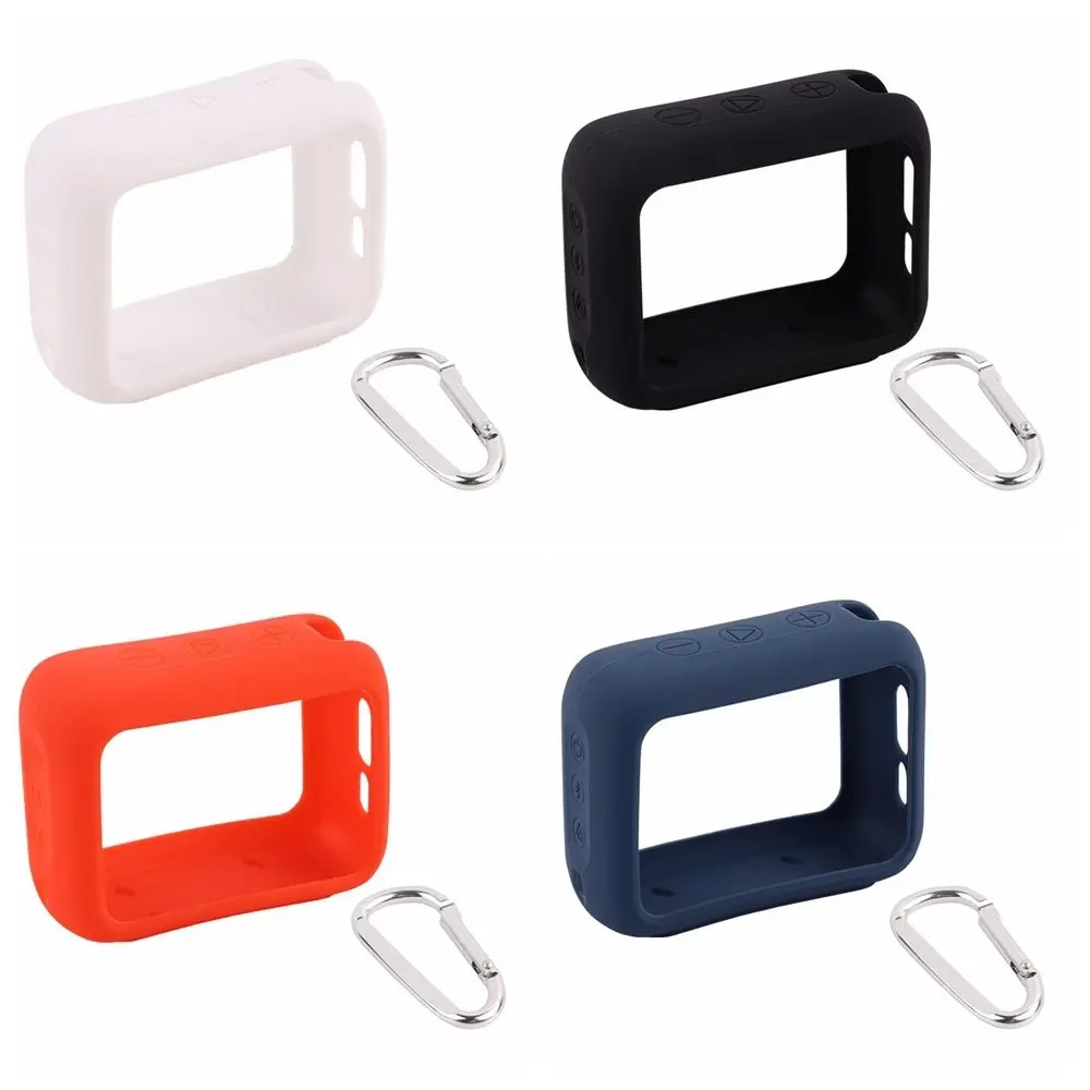 Silicone Wireless Speaker Case New Shockproof Anti-drop Holder with Metal Buckle Soft Protective Cover for JBL GO 4