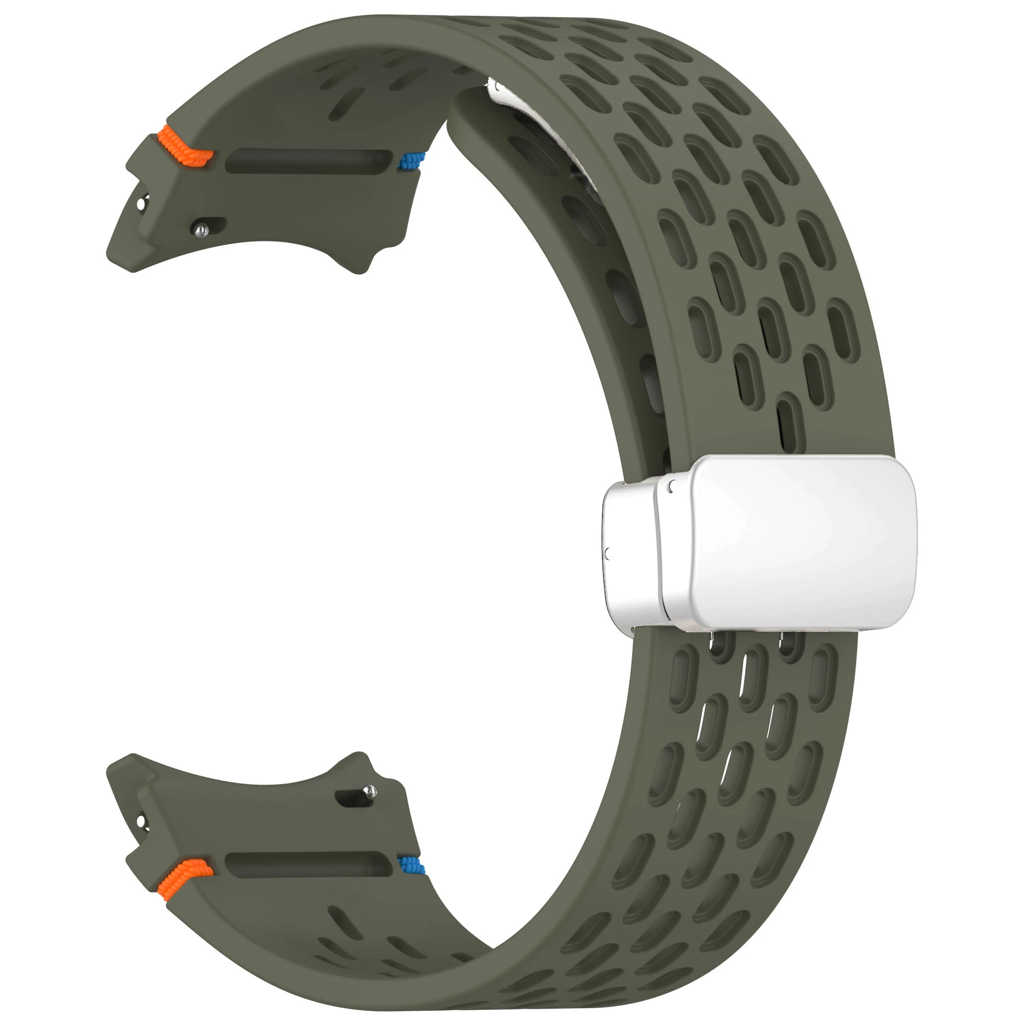 20 mm Magnetarmband für Samsung Galaxy Watch 4 5 Pro 6 7 7LTE 44 mm 40 mm Watch4/6 Classic Silikonband Keine Lücken Armband Correas – Detail 13