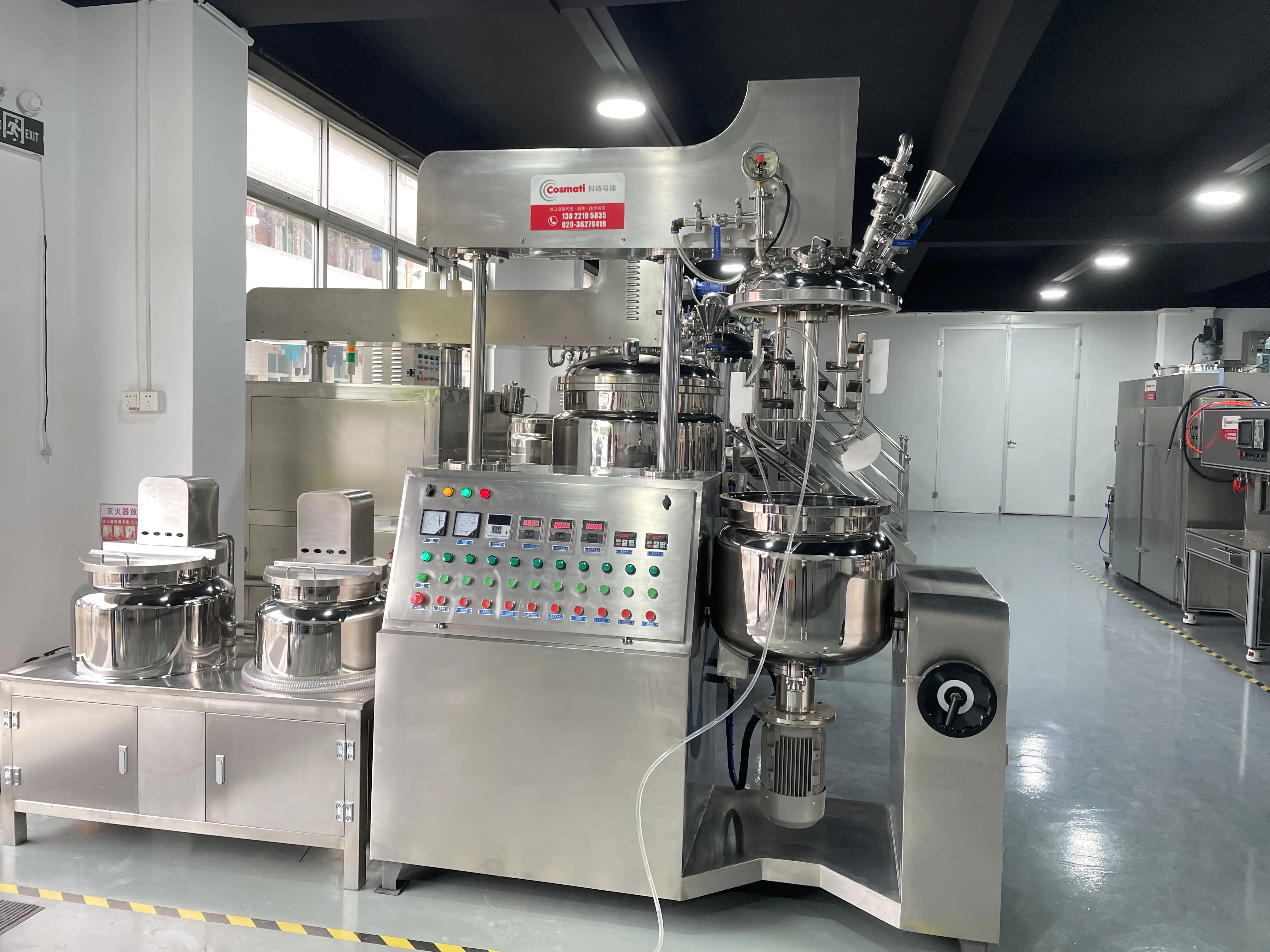 Face Care Cream Ointment Emulsion Serum Making Machine Vacuum Emulsifying Mixer  Vacuum Mixer Homogenizer