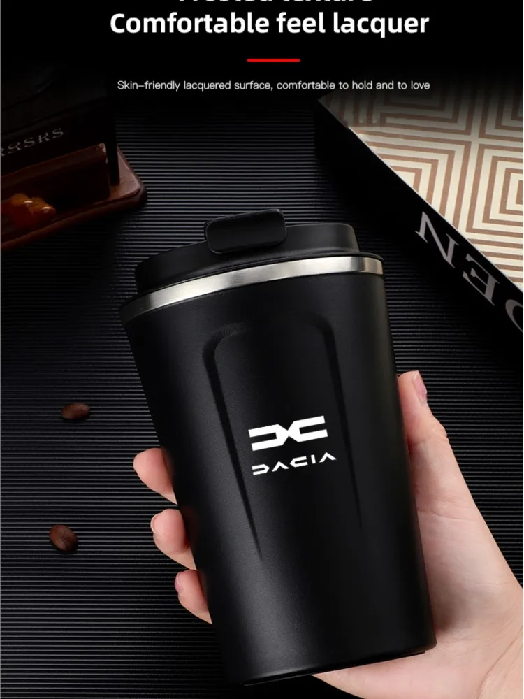 Heiß begehrter Artikel: Isolierter Auto-Becher 380ml Wasserbecher Kaffee-Tee-Thermoskanne für Dacia Duster Logan Sandero Stepway Dokker Lodgy MCV