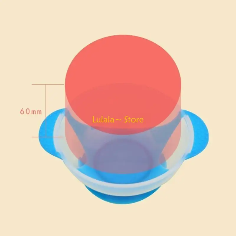 

Y4qa всасывание малышей с крышкой и мягкой ложкой, силиконовый контейнер с пищевым классом с ложкой для безопасного легкого