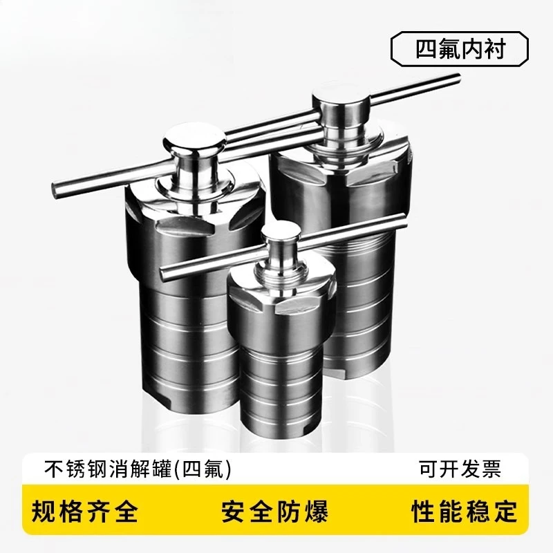 Hydrothermal Synthesis Reactor, PTFE Liner Stainless Steel Digestion Tank, High Pressure High Temp Lab Dissolution