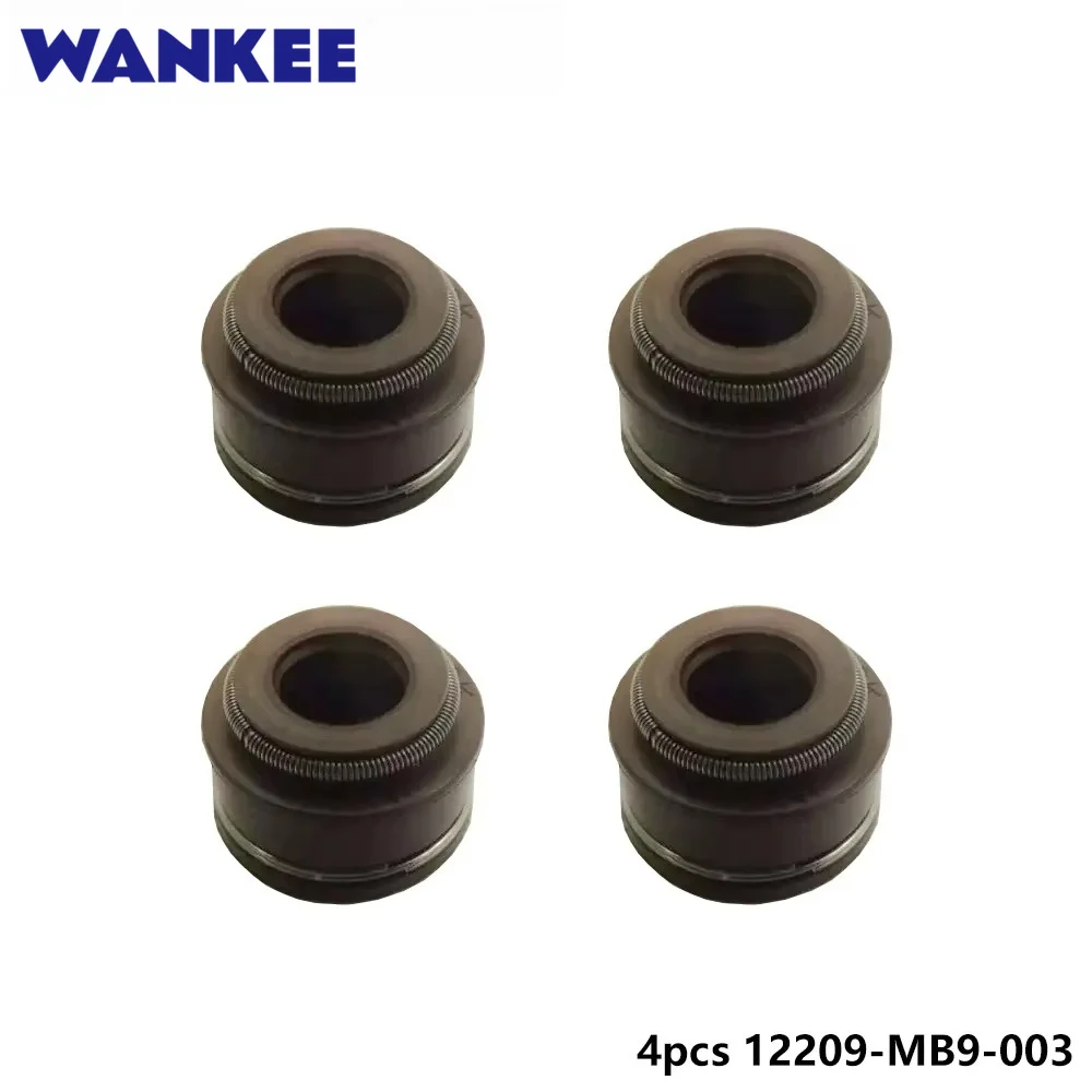OEM 4pcs/set 12209-MB9-003 Cramshaft Valve Stem Seal for Honda 75HP 90HP Outboard Engine (Original)