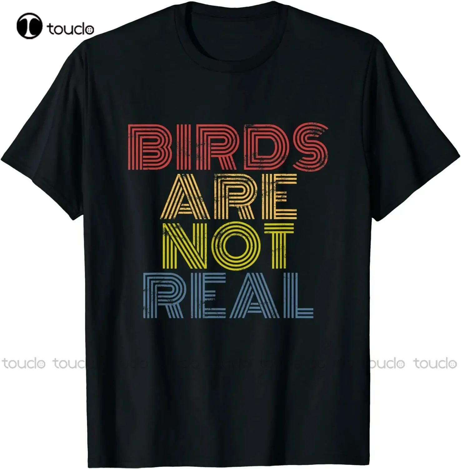 Birds Are Not Real Conspiracy' Theory Funny T-Shirt Mens Short Sleeve Shirts Casual Custom Aldult Teen Unisex Xs-5Xl New Cotton