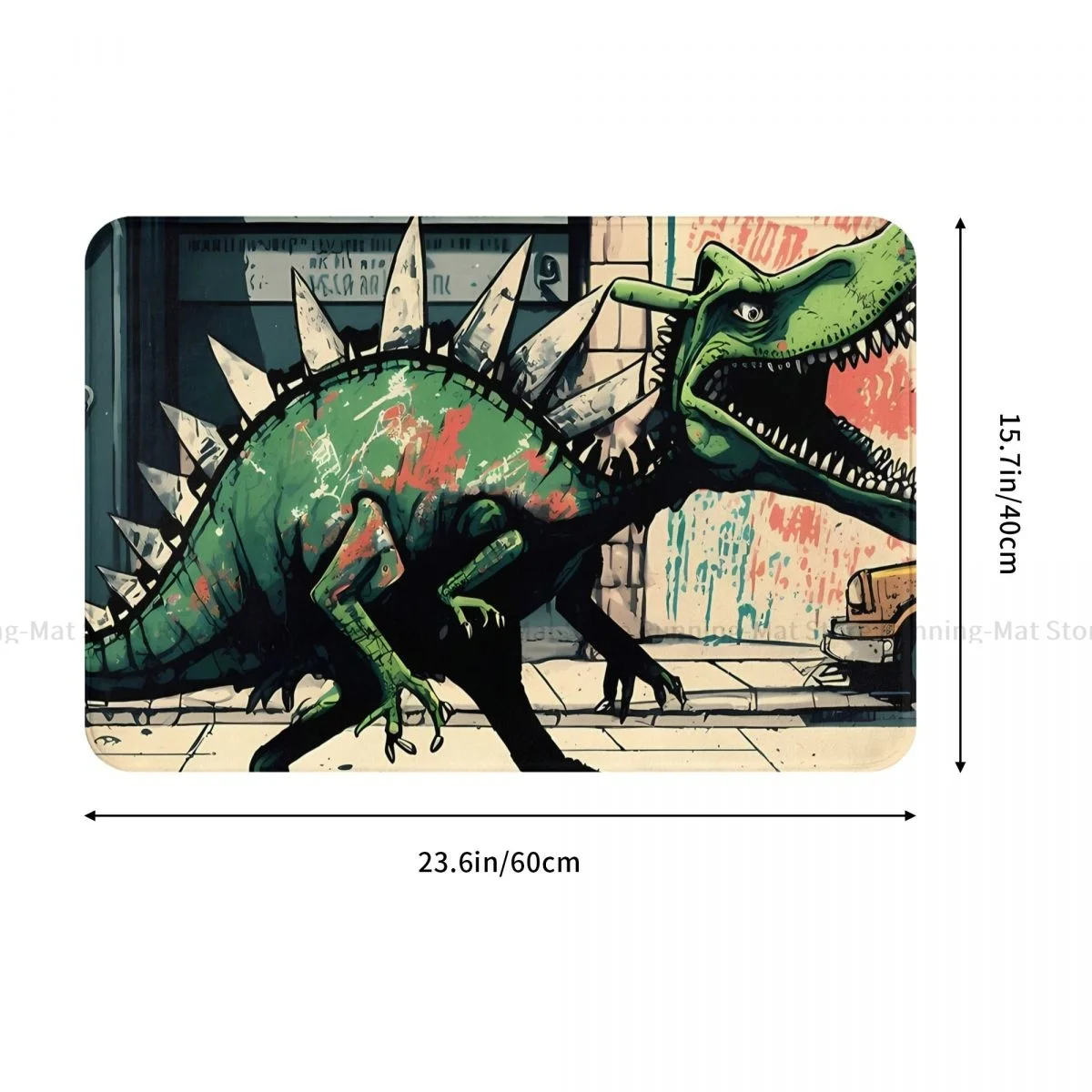 T. Rex Dinosaurs Bathroom Non-Slip Carpet Walking On Street Bedroom Mat Welcome Doormat Floor Decoration Rug