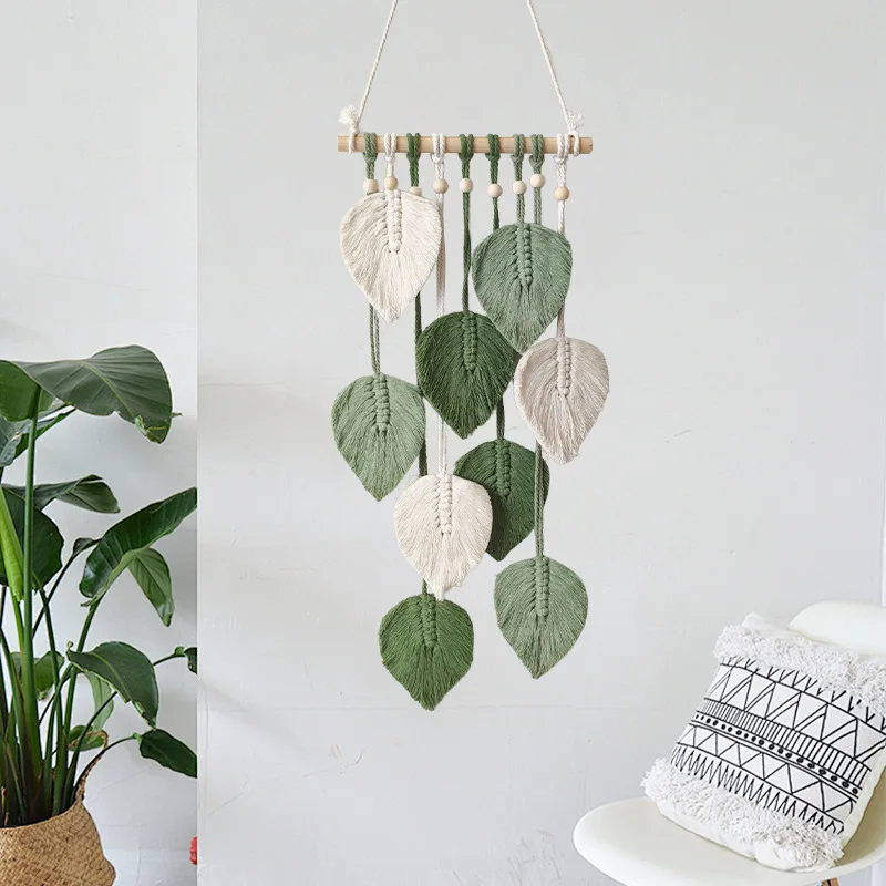 New Creative Hand-woven Wall Decoration Leaves Tapestry Home Pendant Wall Hanging Decorations