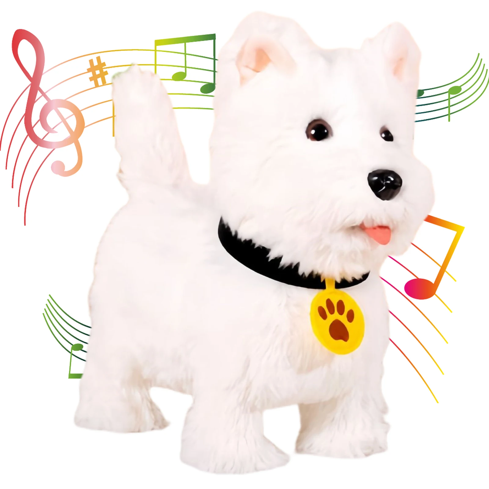 

Cute Interactive Plush Dog Barking Walking & Tail Wagging Soft Interactive Electronic Plush Puppy Toy Gift Toy for Girls & Boys
