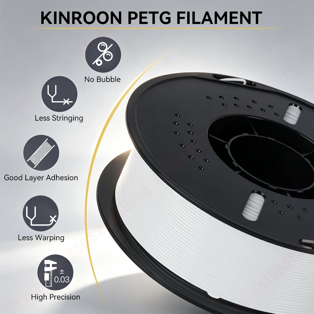 KINGROON PETG/HS-PETG/PLA/HS-PLA 3D Printer Filament 1.75mm 1KG Eco-friendly Plastic 3D Printinng Material Wholesale Local Ship