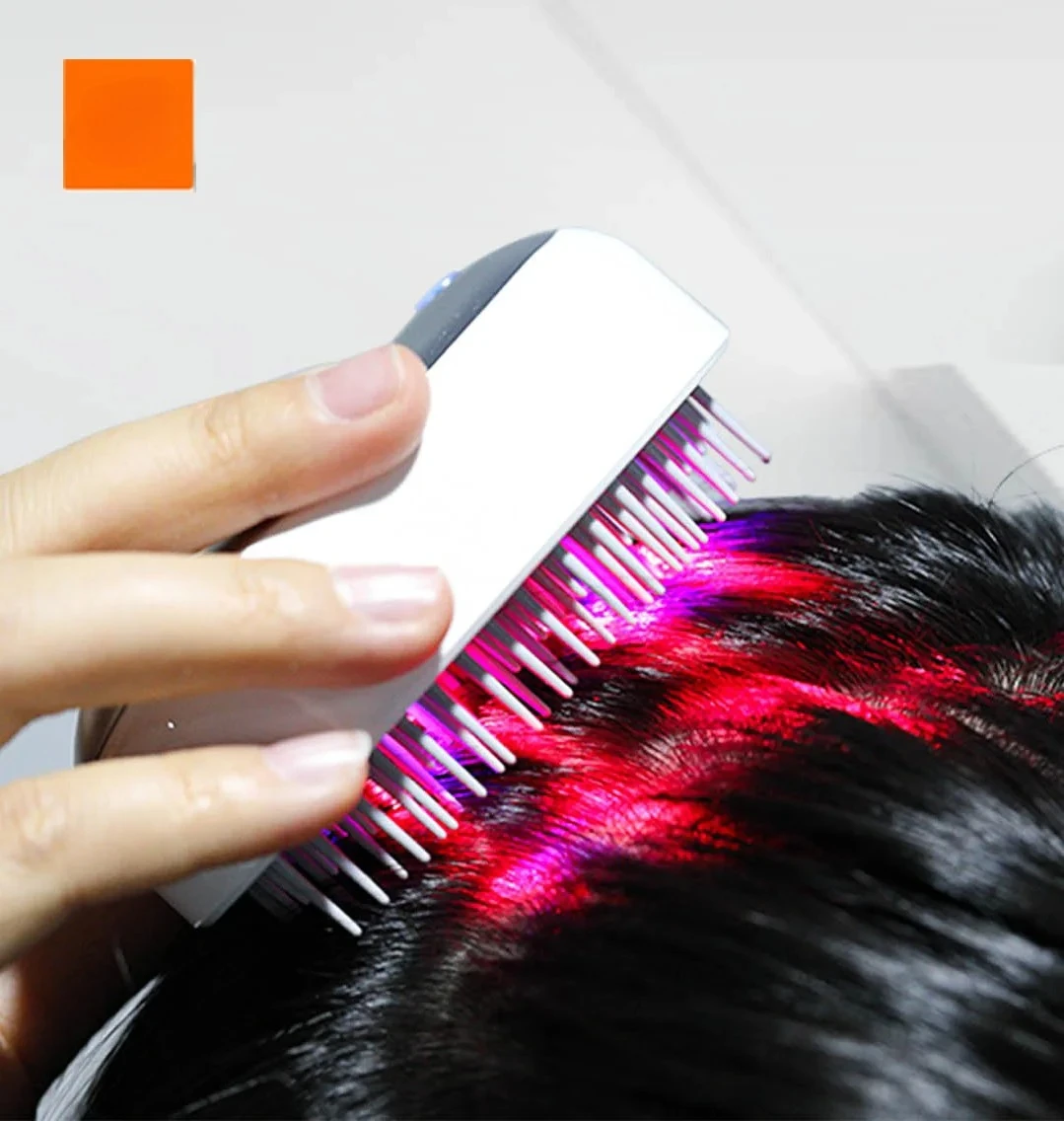 Youpin Sisir Laser Listrik LLLT Murni untuk Pertumbuhan Rambut, Anti-Rontok, Pijat Kulit Kepala, Alat Penumbuh Rambut