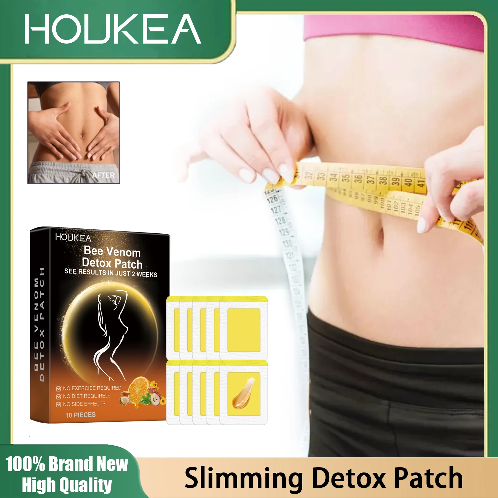 

Belly Slimming Patches Dispel Dampness Eliminate Body Edema Tighten Arms Thighs Improve Obesity Promote Lymph Drainage Stickers