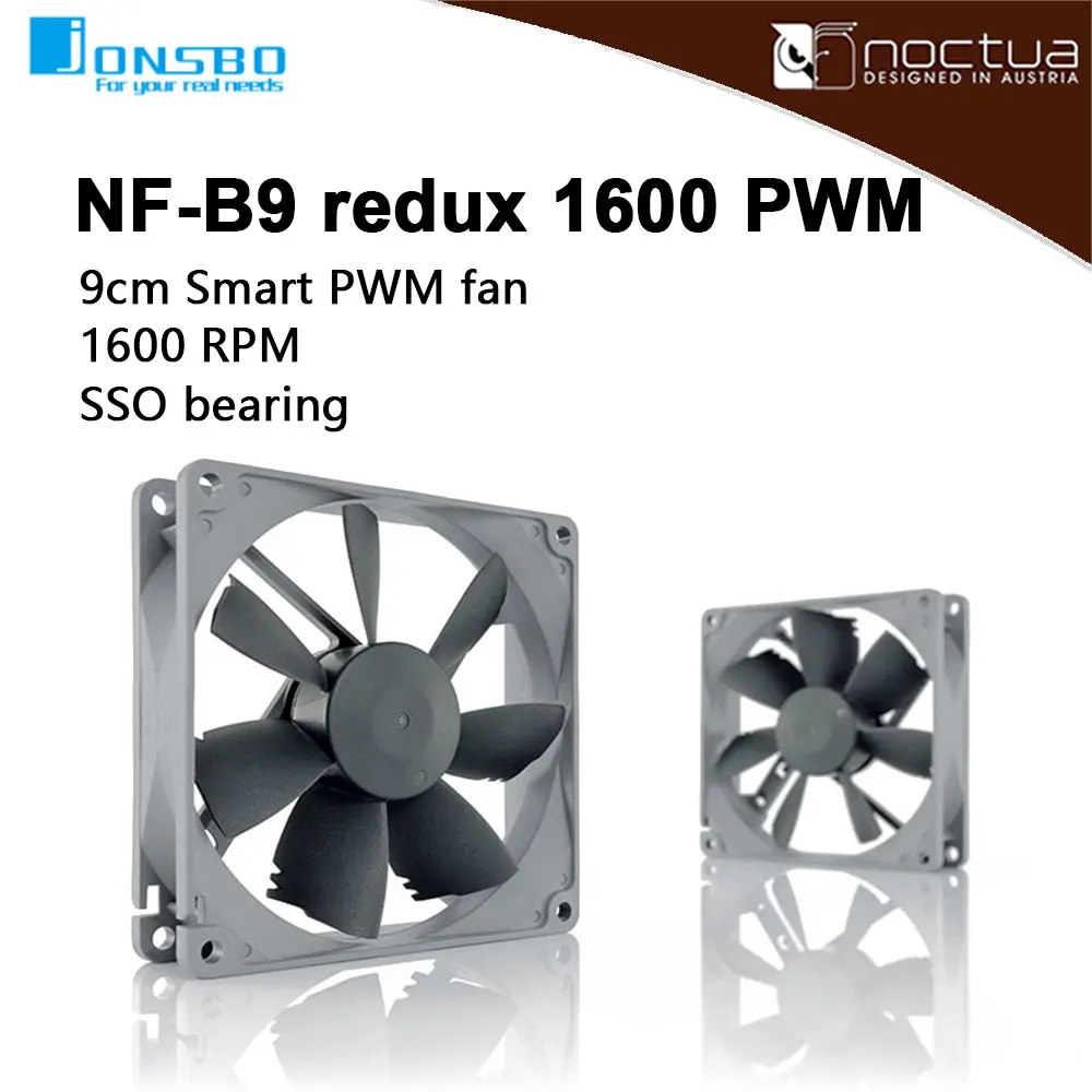 

Noctua NF-B9 Redux-1600 92mmx92mmx25mm Case Fan 1600RPM CPU Fan 3Pin Fan SSO Bearing 6 Years Warranty