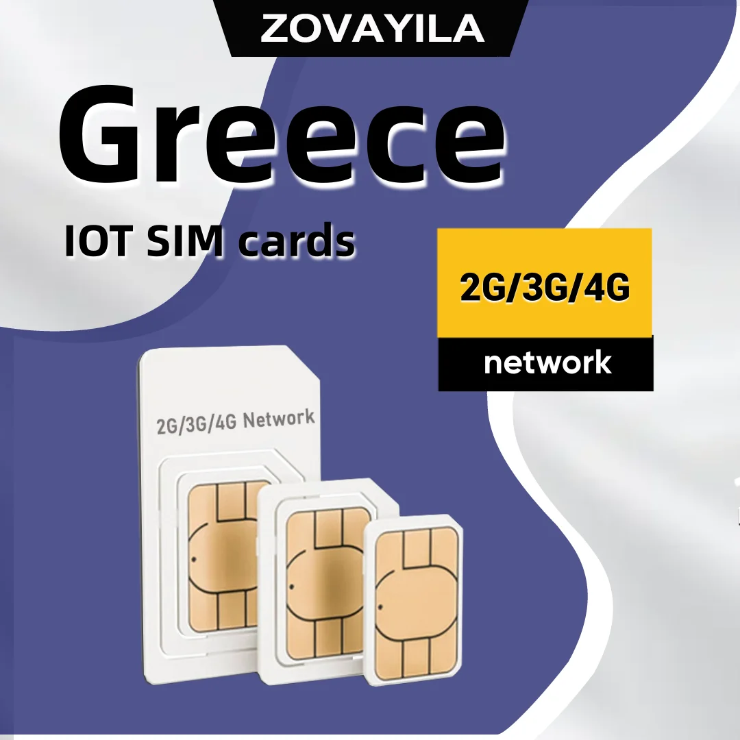 SIM card 4G Greece ZOVAYILA 4G POC suitable for 5000KM walkie talkie two-way intercom 500MB data no contract