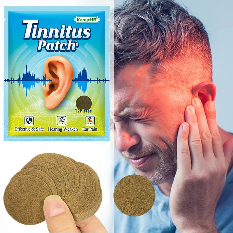 

12/60/72Pcs Tinnitus Relief Patches for Ringing Ears Natural-Herbal Relieves Earaches Improves Hearing & Boost-Blood-Circulation