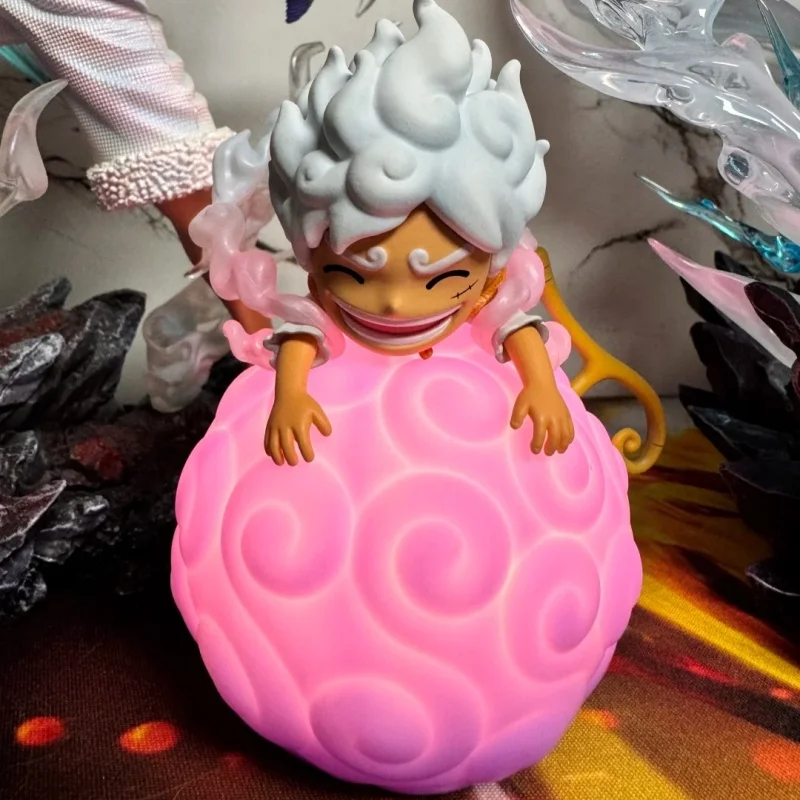 

One Piece Night Light Devil Fruit Series Voice-Controlled Anime Figure Luffy Nico Robin Chopper Portgas·D· Ace Model Desktop