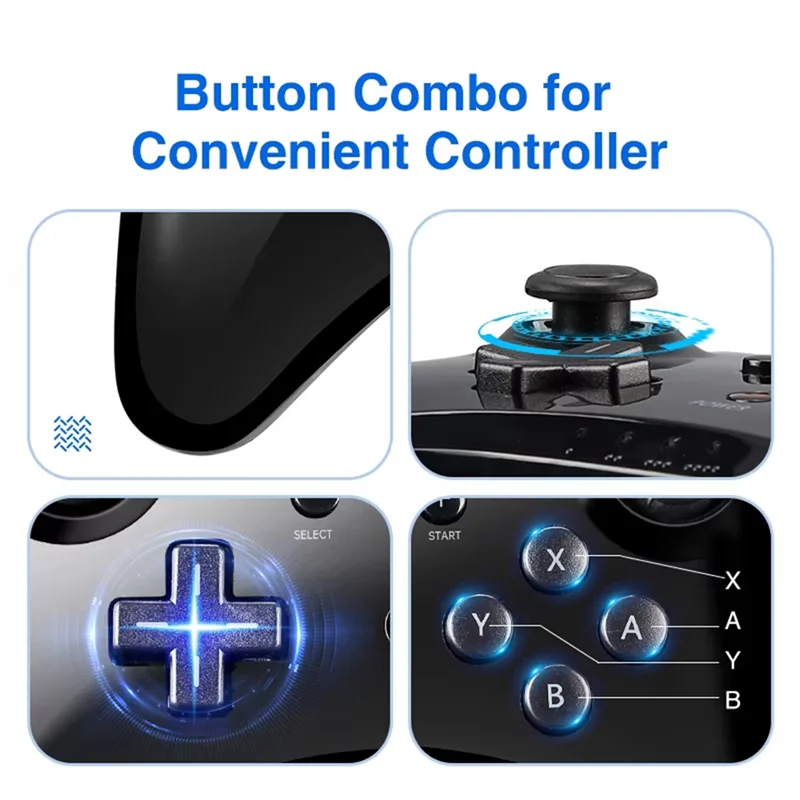 SQPP-Bluetooth беспроводной геймпад для Nintendo для Wii U Pro двойной аналоговый пульт дистанционного управления для Wii U джойстик контроллер белый