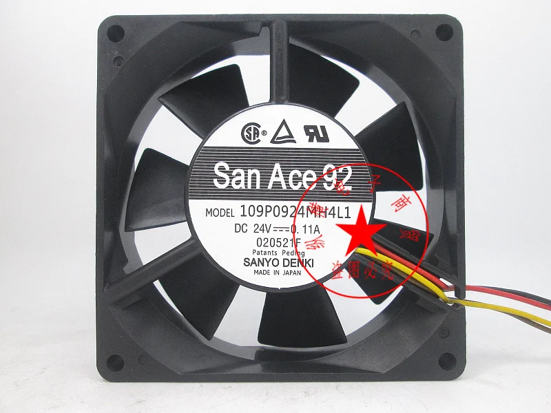 

SANYO DENKI 109P0924MH4L1 DC 24V 0.11A 90x90x25mm 4-Wire Server Cooling Fan