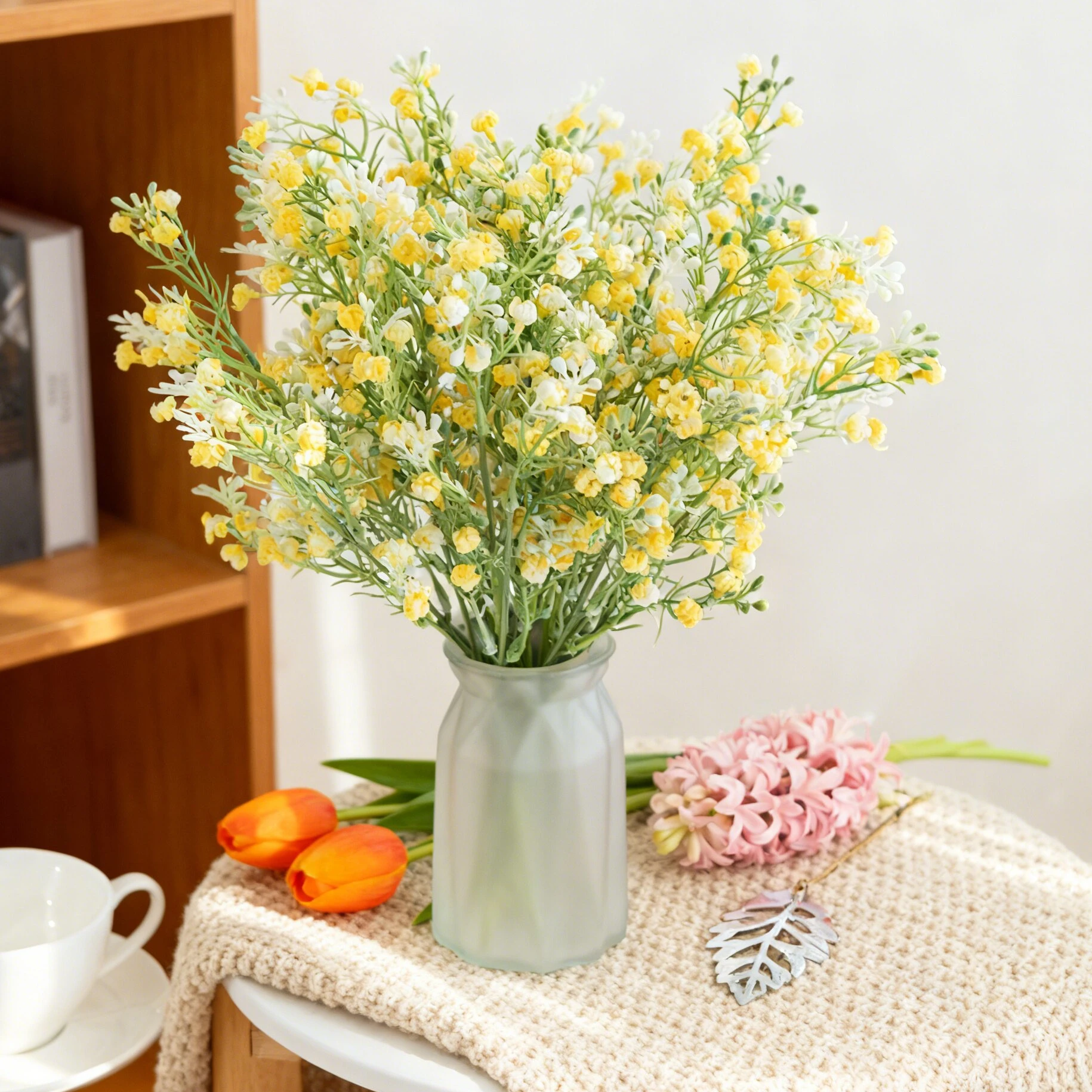 Künstliche Blumen Simulierte Pflanzen Gypsophila Festival Hochzeit Brautstrauß Frühling Heim Raumdekoration Vase Tisch DIY Geschenke Günstig