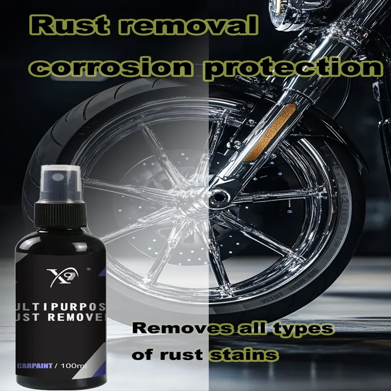 

100Ml derusting spray for motorcycles, cars and metal objects - easy to use and fast derusting and protection