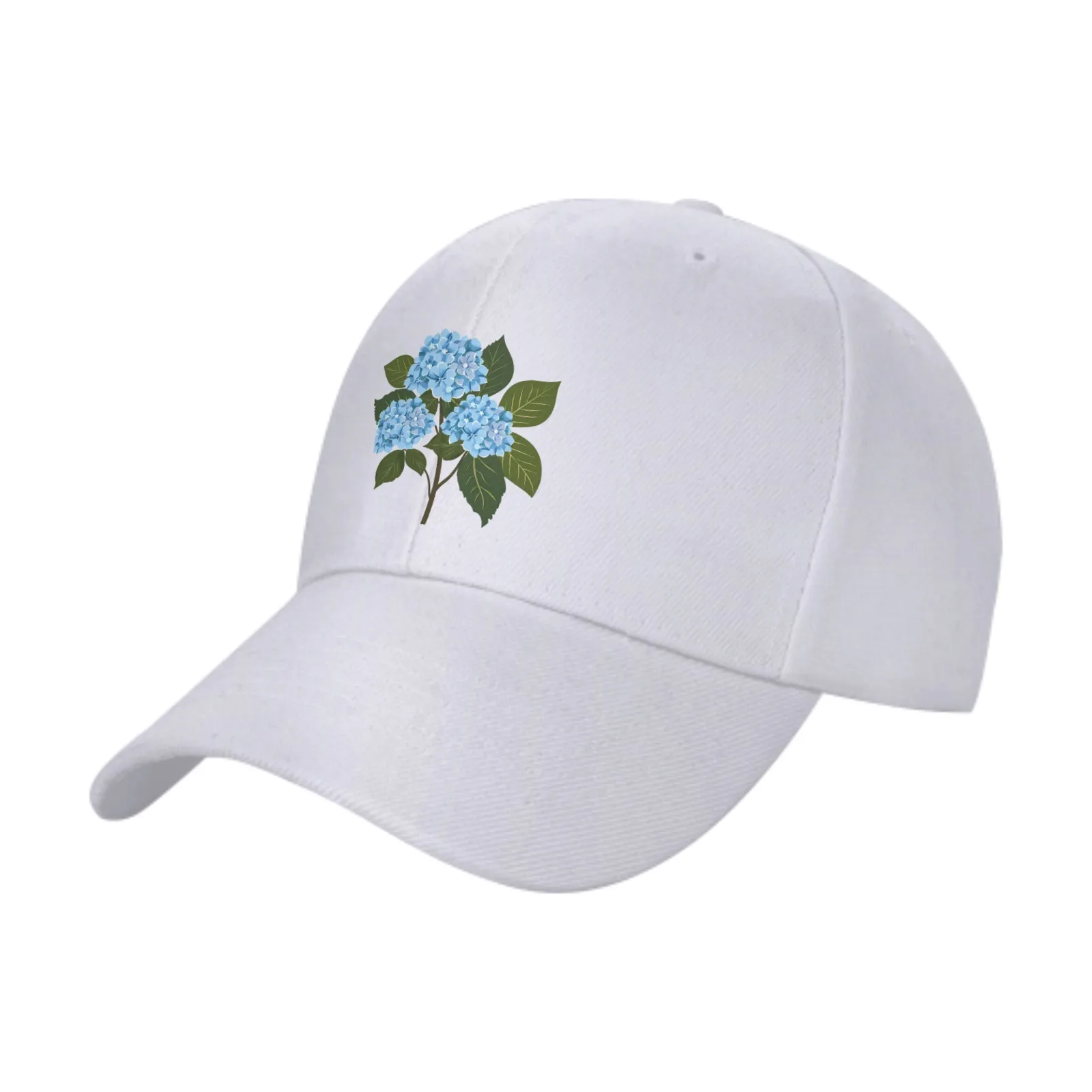 

Blue Flowers Original Classic Trucker Hat Men Women Baseball Cap Dad Hat Adjustable Unconstructed Plain Cap casquette