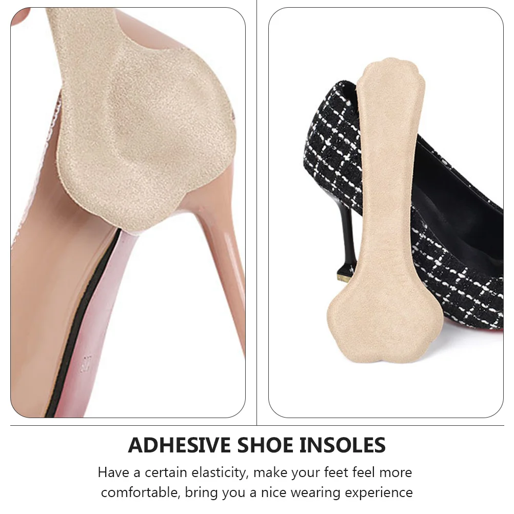 2Pairs Self-Adhesive High Heel Insoles Anti-Shock Supple Stickers for Women's Shoes High Heel Insoles Shoes Inserts