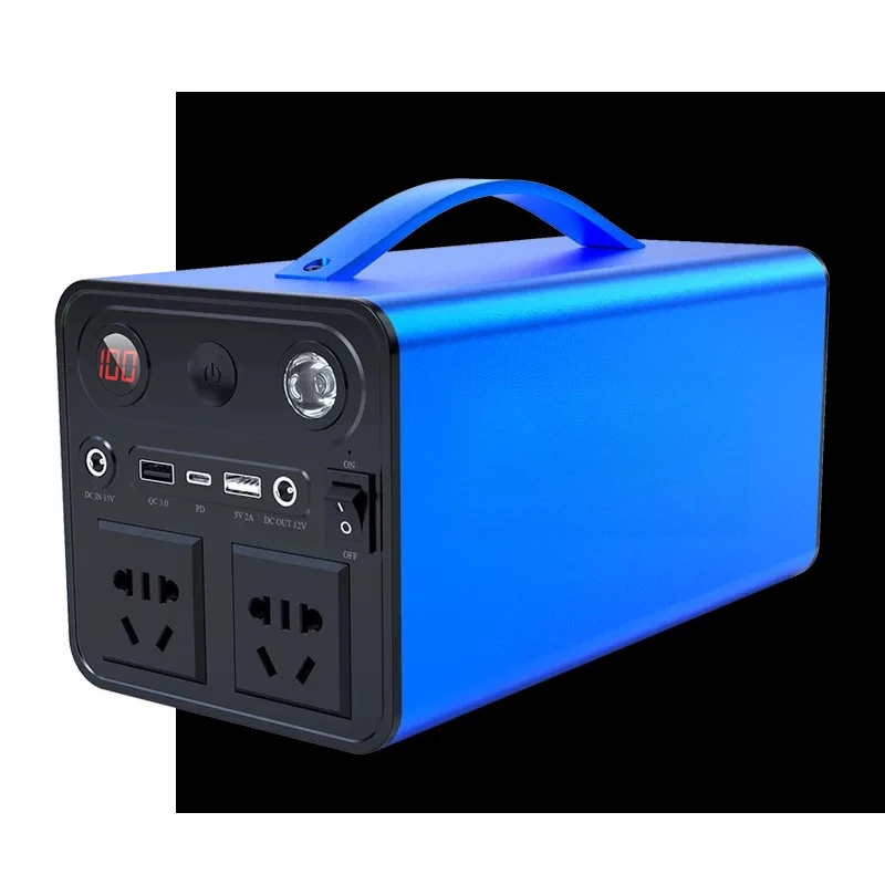 300W Portable Power Station 220V AC Outlet Large Capacity LiFePO4 Battery for Home Backup Outdoor Camping