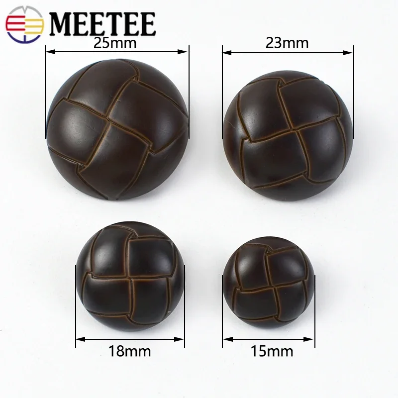 10/30/50 قطعة 15-25 مللي متر فو الجلود زر مستدير بدلة معطف الرجعية ديكور أزرار الملابس حقيبة يد السحابة مشبك الخياطة اكسسوارات #3