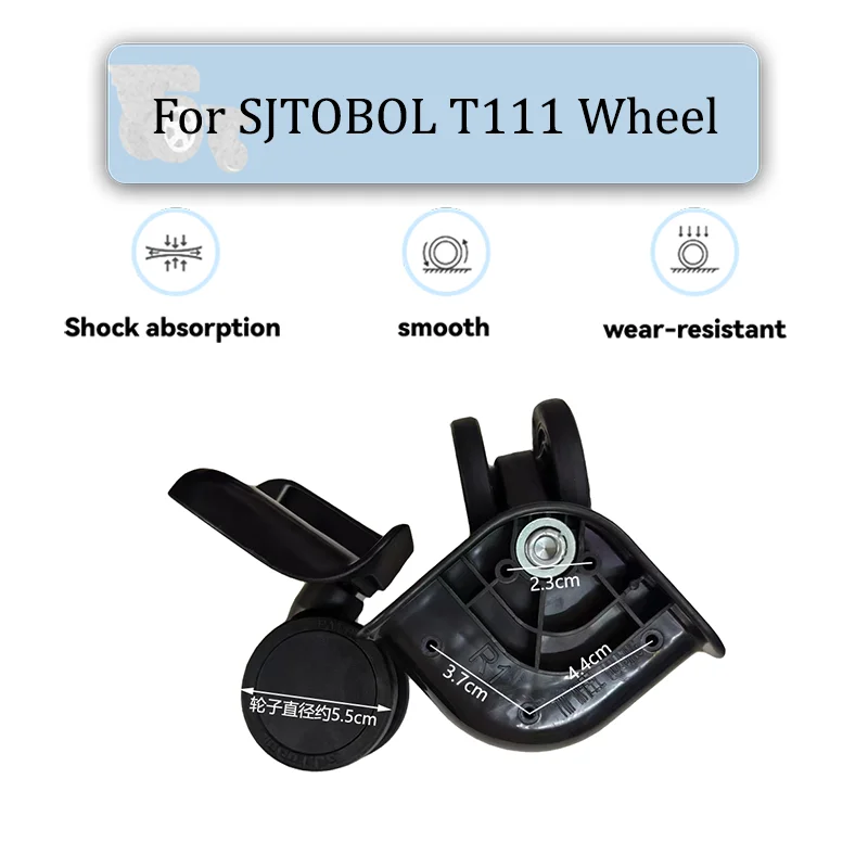 For SJTOBOL T111 Universal Wheel Replacement Easy to Install Travel Luggage Wheel Accessories Push And Pull Smooth Silent Wear