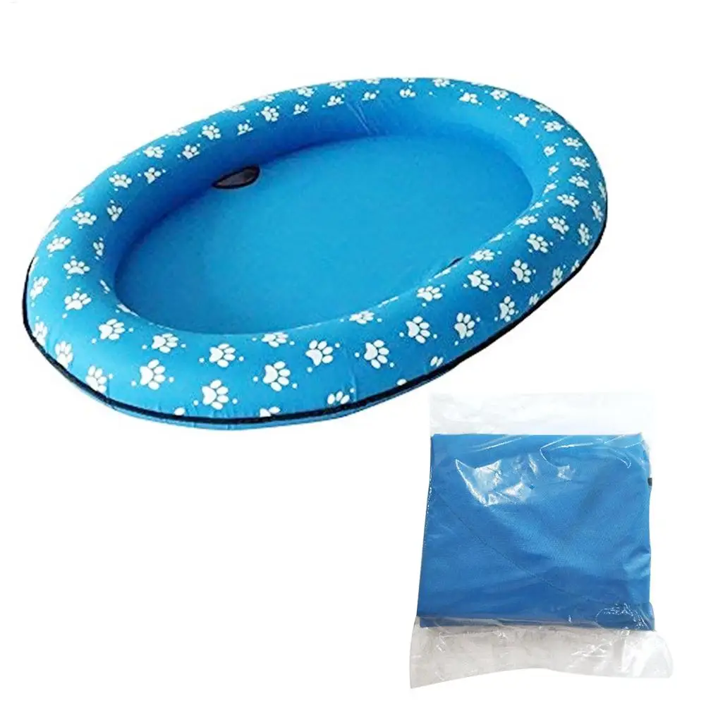 Dog Float for Pool Pvc Inflatable Foldable Portable Pet Float Bed for Large Dogs Summer Pool Interactive Water Toy - view 5