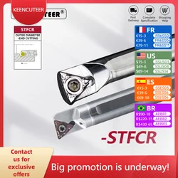 STFCR Internal Turning Tool Tungsten steel Shockproof Lathe Boring Bar C10K-STFCR C12K-STFCR C12M-STFCR Cutter Bar CNC Lathe