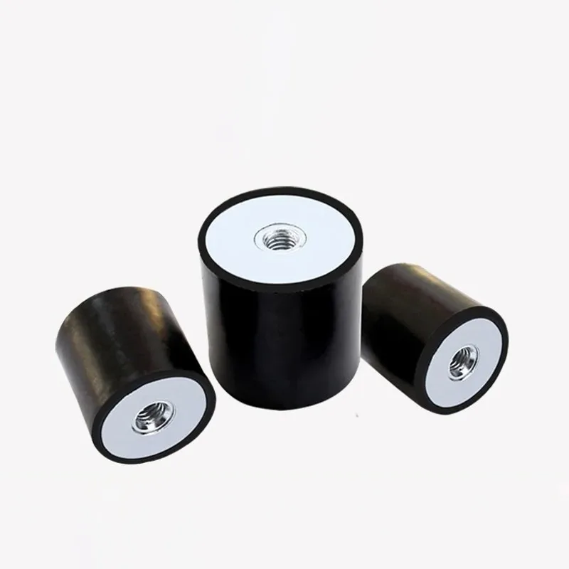 1-8Pcs M3 M4 M5 M6 M8 M10 M12 M16 M20 Double Female Thread Rubber Shock Absorber DD-Type Damper Anti Vibration Absorber Tool
