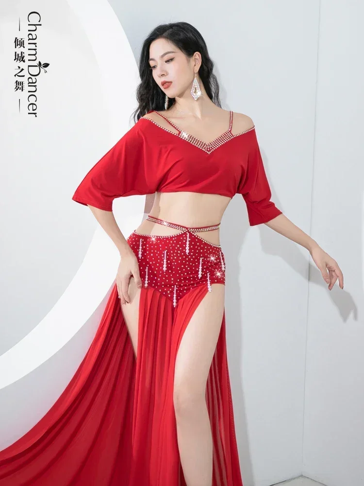 Charm Dance Costume originale di danza del ventre Costume da spettacolo di gruppo fotografico per riunioni annuali di lusso leggero