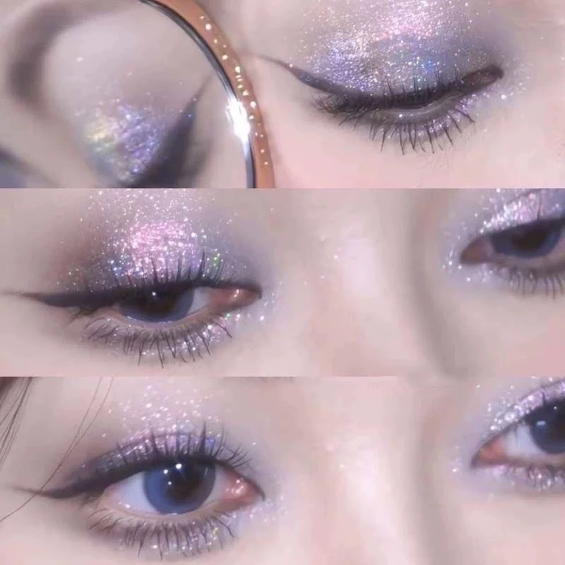 HERO RANGE Purple 21 Cold Moon Earth Color Eye Shadow Palette Daily Glitter Flash Grey Smoke Waterproof Eyeshadow Plate