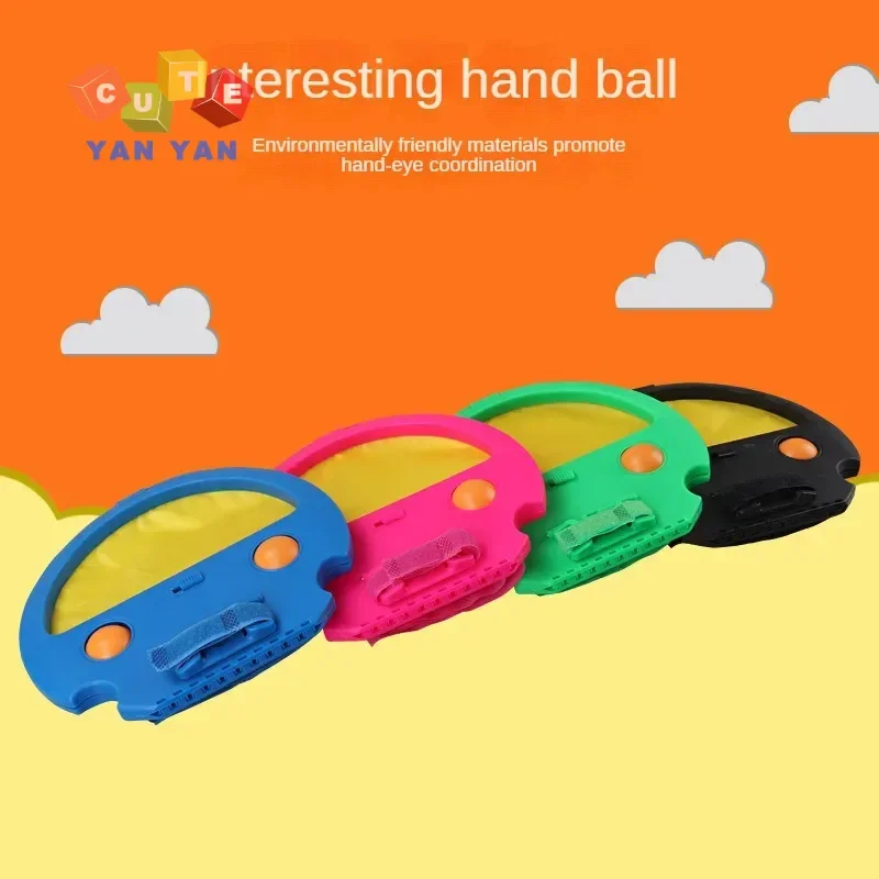 Outdoor Games Parent-Child Throwing and Catching Ball Sports Fitness Hand Grasping The Ball Racket for Adult Children Toys Gifts