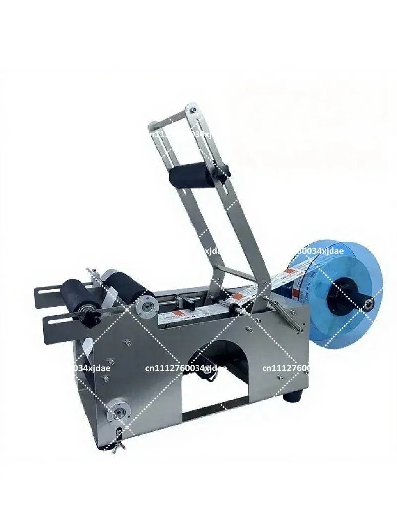 Semi-Automatic Plastic Bottle Labeling Machine for Round Bottles with Date Coding Printer