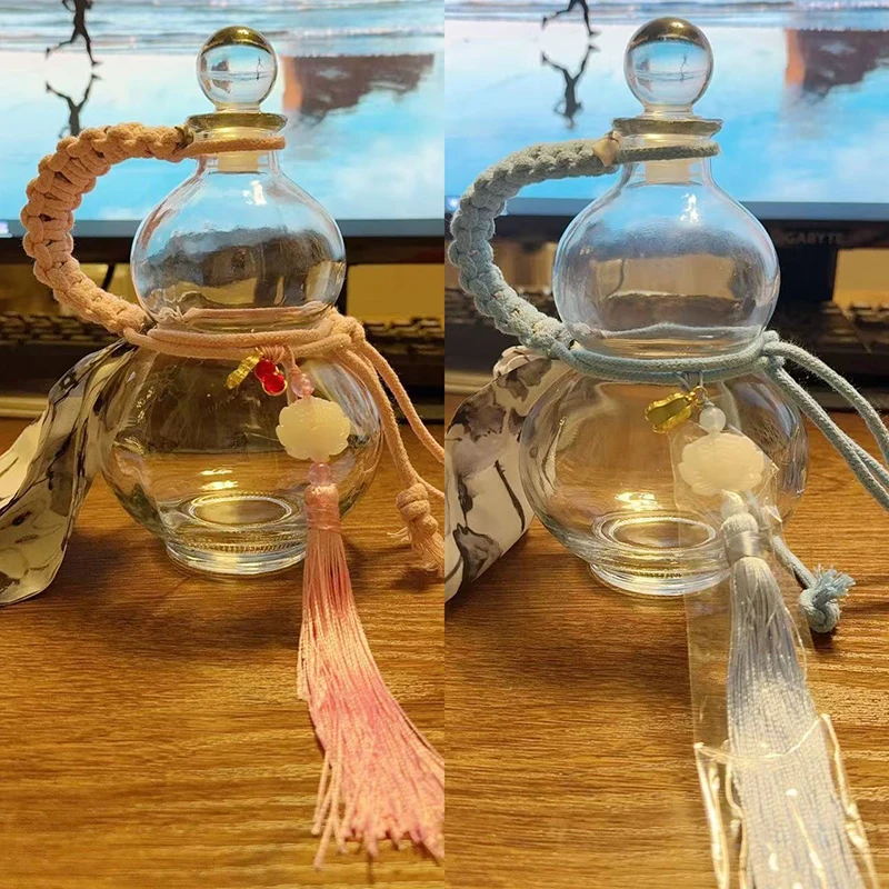 

1Pieces 500ml Glass Gourd Bottle Fruit Wine Packaging Chinese Medicine Milk Tea Bottle Cold Brew Bottle Outdoor tableware