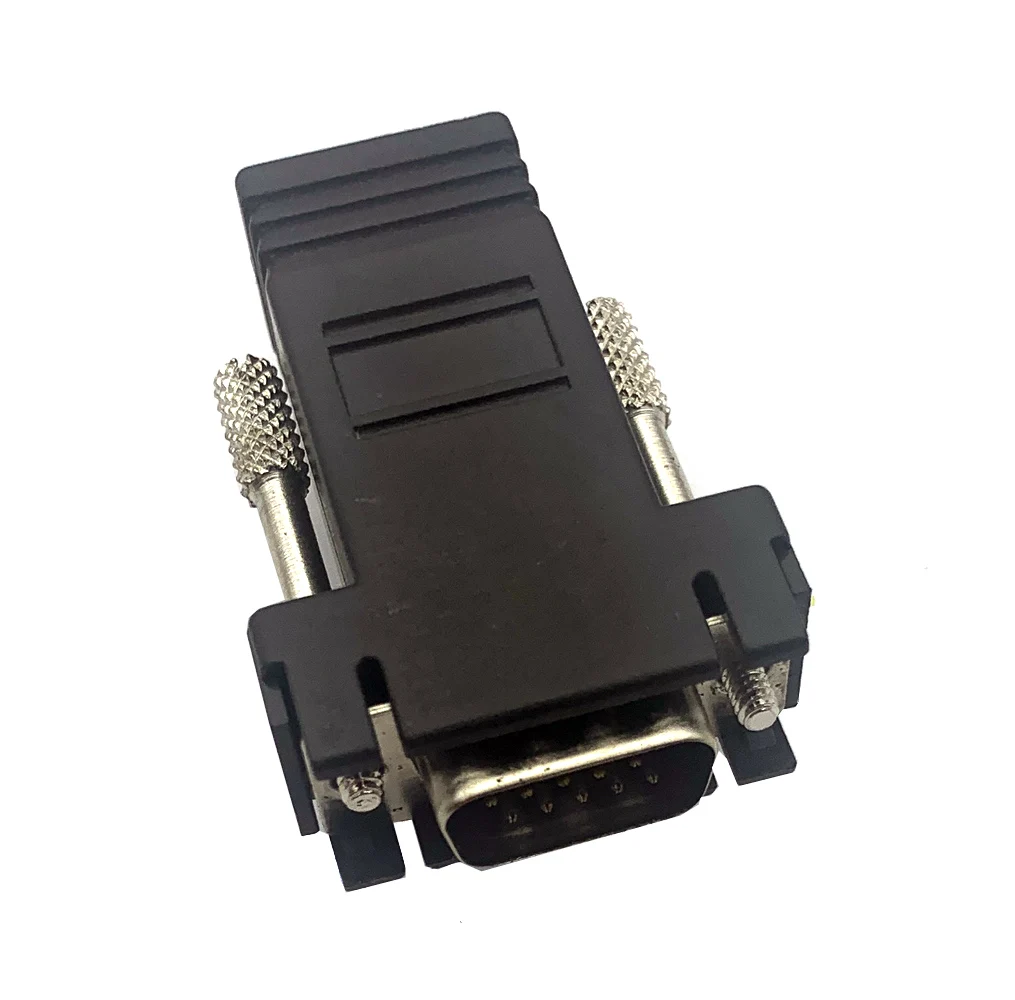 1PCS 9/15/25PIN Serial Adapter DB9 VGA15 DB25 To RJ45 Female/Male Modular Connector Ethernet Port Conversion Extender Convertor