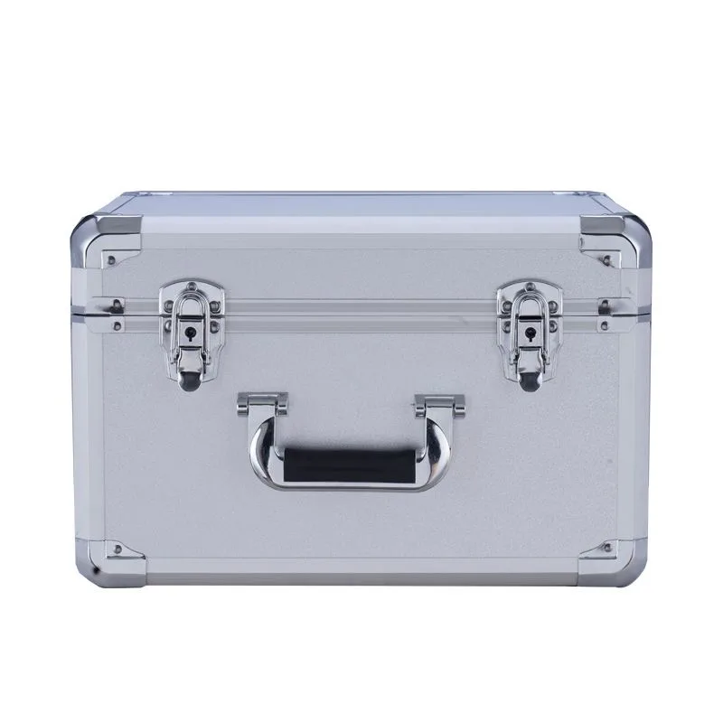 Aluminum Alloy Instrument and Equipment Box Toolbox Storage Box Portable Maintenance Car Parts Box with Lock Storage Case