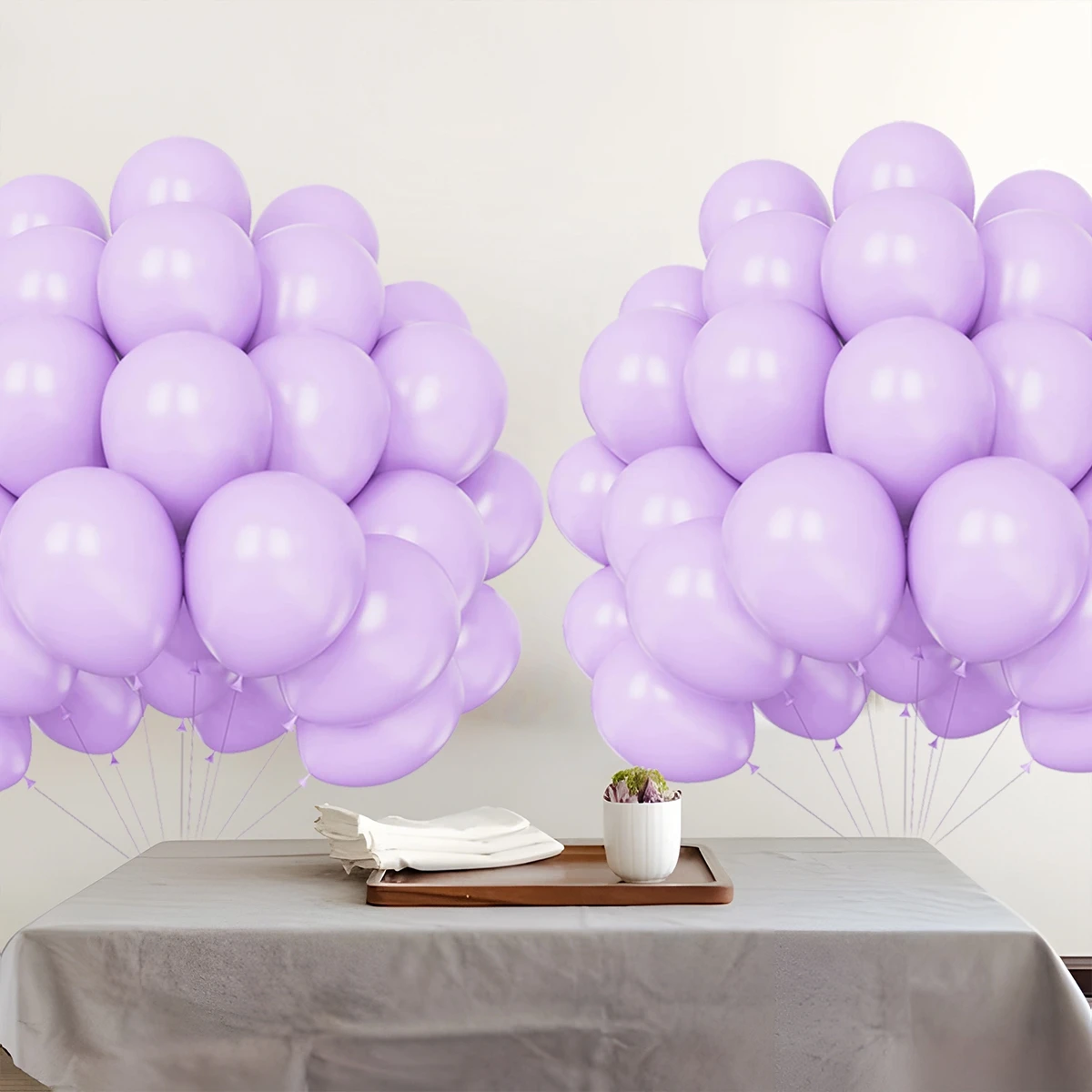 22pcs 5nch Purple Latex Balloons Girl Birthday Party Decorations Mermaid Party Bridal Shower Mother's Day Anniversary Supplies