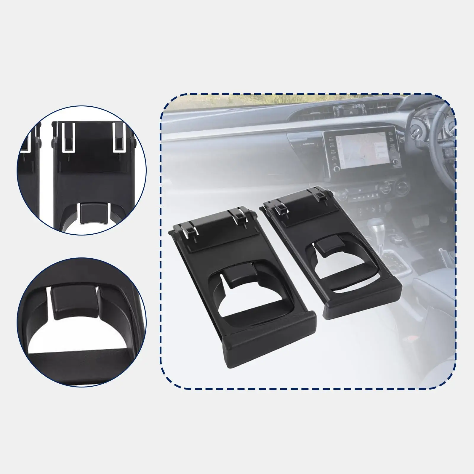 

Cup Holder Cup Mount 55604-0K010-b Accessories Sturdy Replace Parts Convenient Drink Organizer for Hilux Invincible