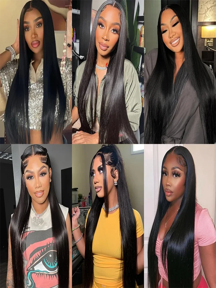 Glueless Wig Human Hair Ready To Wear Straight Hd Lace Frontal Wig 7x5 Frontal Wig Human Hair Hair Clip 180 Density Human Hair