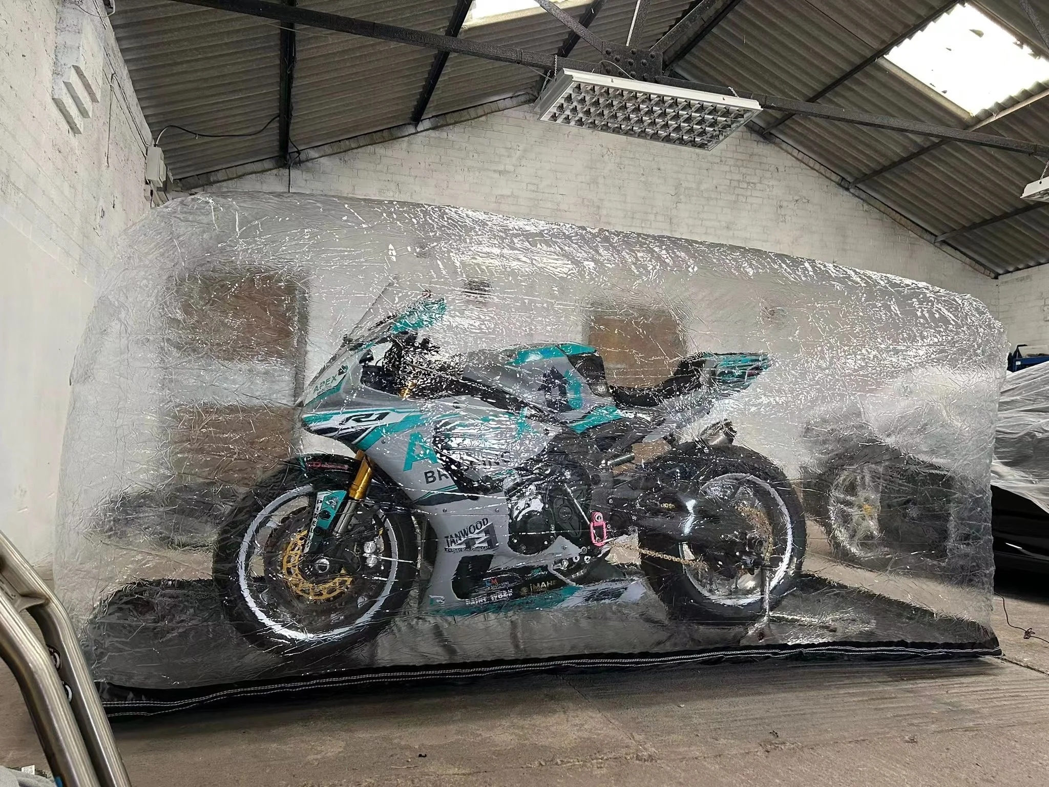 Transparent PVC waterproof Car Bubble inflatable motorcycle bubble cover for sale motorcycle tent covers