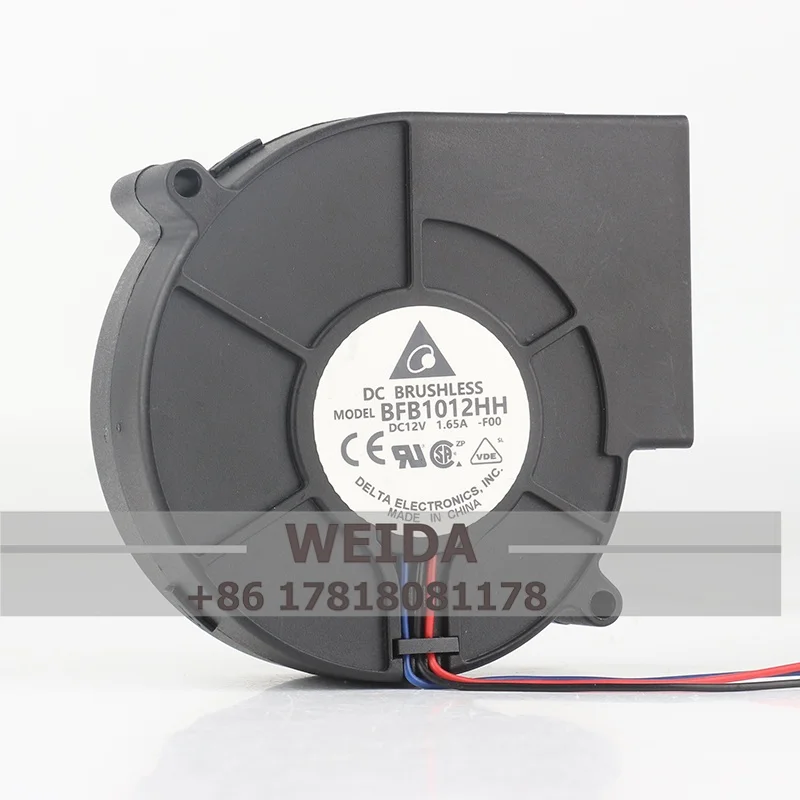 

BFB1012HH Delta высокоскоростной бесщеточный DC12V 1,65A/0,69A 9733 уличный барбекю высококачественный электрический вентилятор охлаждения